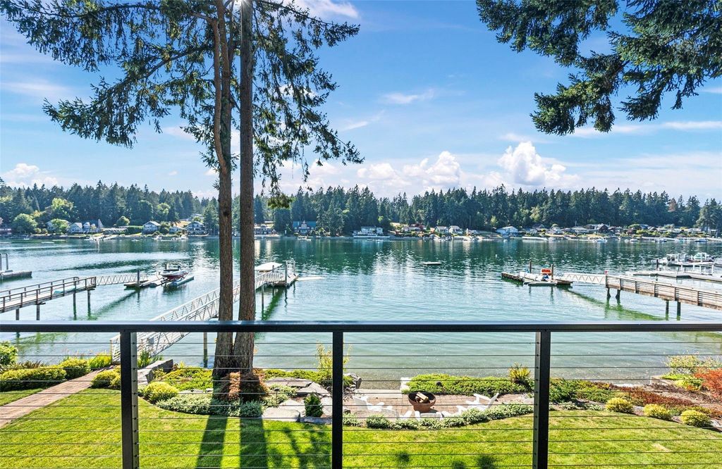 Waterfront Haven with Private Dock and Mountain Views in Gig Harbor, Washington Priced at $5.95 Million