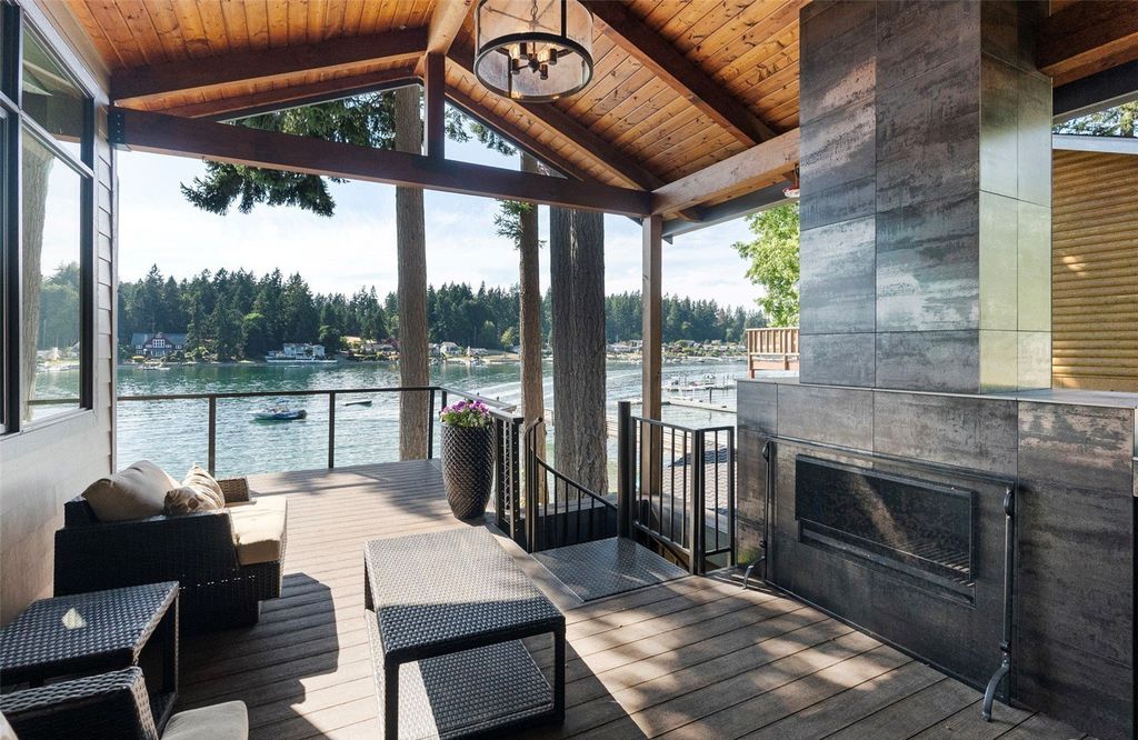 Waterfront Haven with Private Dock and Mountain Views in Gig Harbor, Washington Priced at $5.95 Million