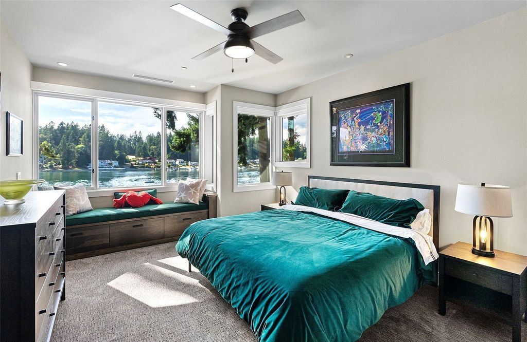 Waterfront Haven with Private Dock and Mountain Views in Gig Harbor, Washington Priced at $5.95 Million