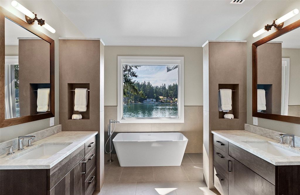 Waterfront Haven with Private Dock and Mountain Views in Gig Harbor, Washington Priced at $5.95 Million