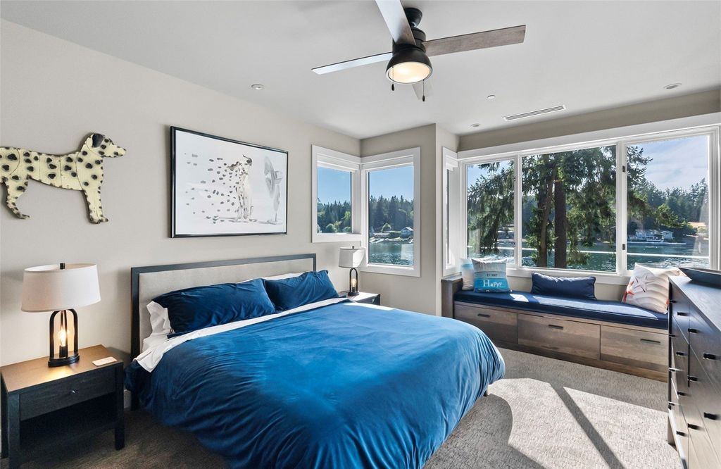 Waterfront Haven with Private Dock and Mountain Views in Gig Harbor, Washington Priced at $5.95 Million