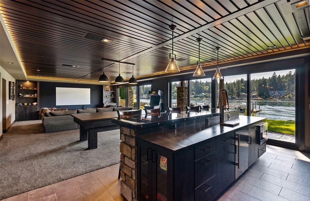 Waterfront Haven with Private Dock and Mountain Views in Gig Harbor, Washington Priced at $5.95 Million