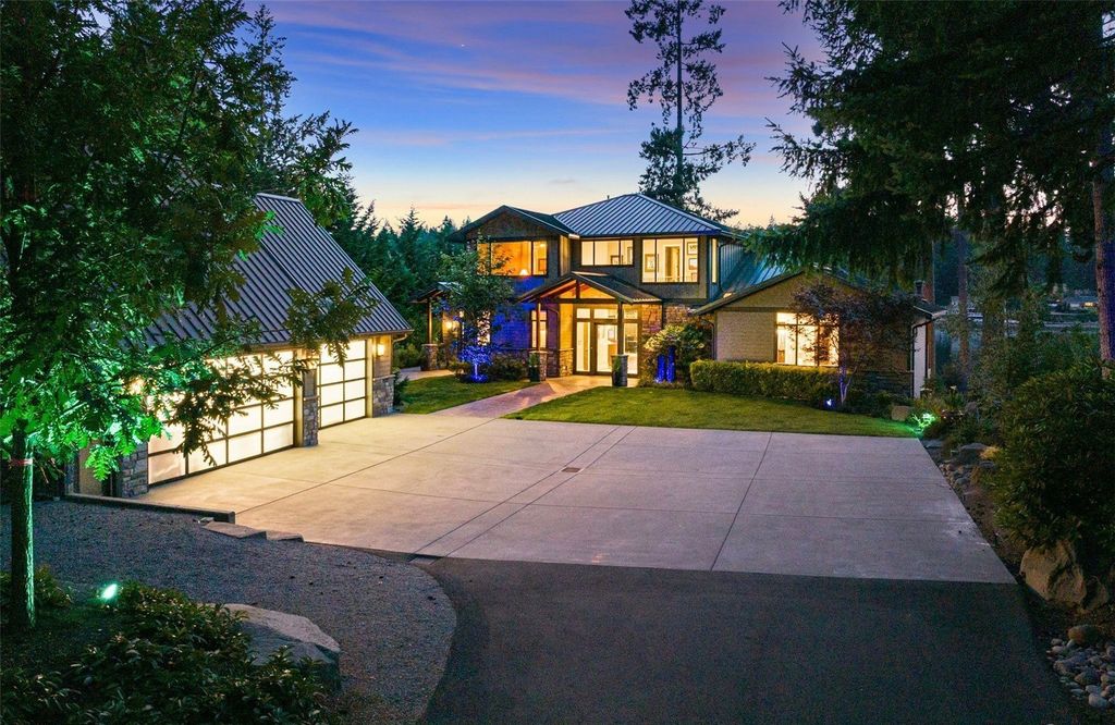 Waterfront Haven with Private Dock and Mountain Views in Gig Harbor, Washington Priced at $5.95 Million
