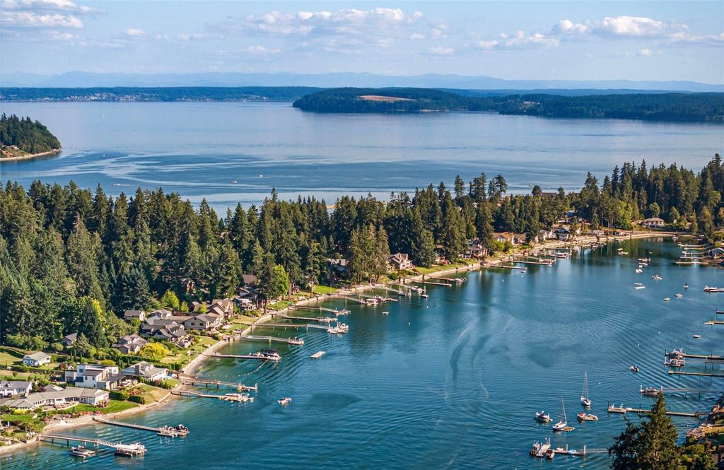 Waterfront Haven with Private Dock and Mountain Views in Gig Harbor, Washington Priced at $5.95 Million