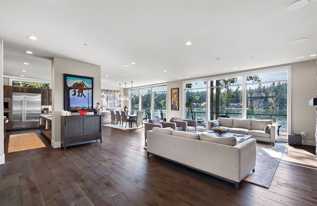 Waterfront Haven with Private Dock and Mountain Views in Gig Harbor, Washington Priced at $5.95 Million