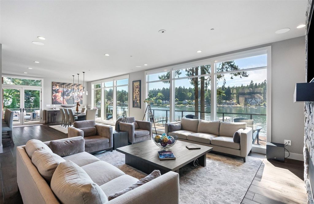 Waterfront Haven with Private Dock and Mountain Views in Gig Harbor, Washington Priced at $5.95 Million