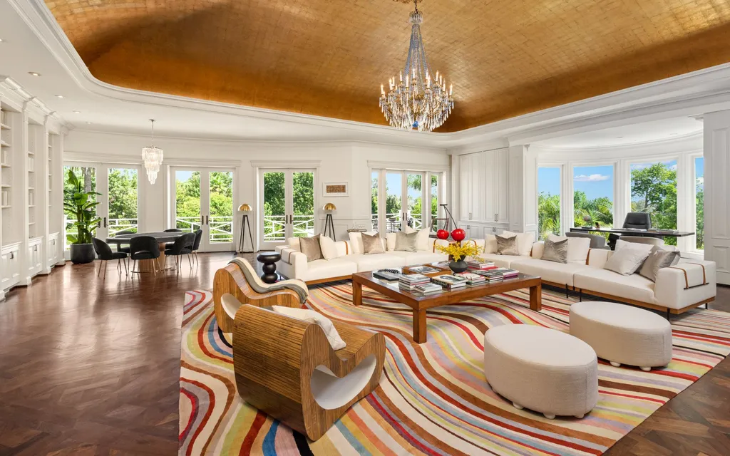10250 West Sunset Boulevard Home in Los Angeles, California. Discover the epitome of luxury living at this meticulously reimagined Paul Williams designed estate in Holmby Hills, spanning approximately 2.8 acres. Comprising three structures with nearly 30,000 SF of living space, this world-class property offers unrivaled privacy, an expansive motor court, 14 bedrooms, 25 baths, and an array of amenities including a theater, game room, and a wellness-focused pool house. 