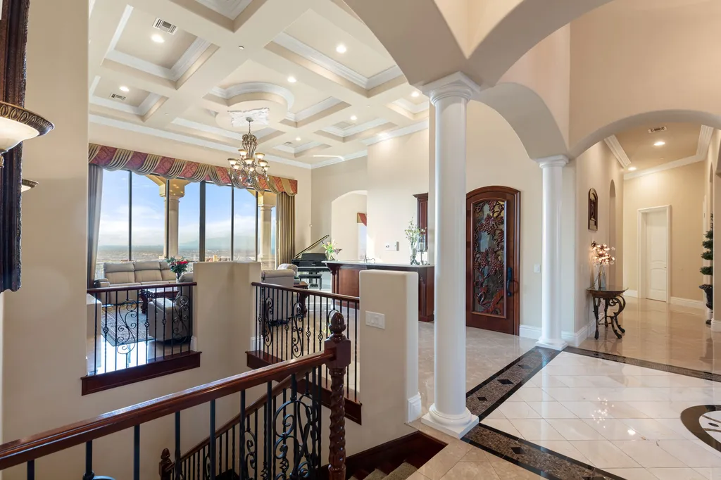 232 Valare Street Home in Henderson, Nevada. Discover the epitome of luxury living in this custom-built split-level home in Las Vegas. With stunning city views, lavish amenities, and meticulous attention to detail, this residence offers the ultimate in upscale living. From the private gated entrance to the infinity pool and spa overlooking the city, this Las Vegas dream home redefines luxury living.