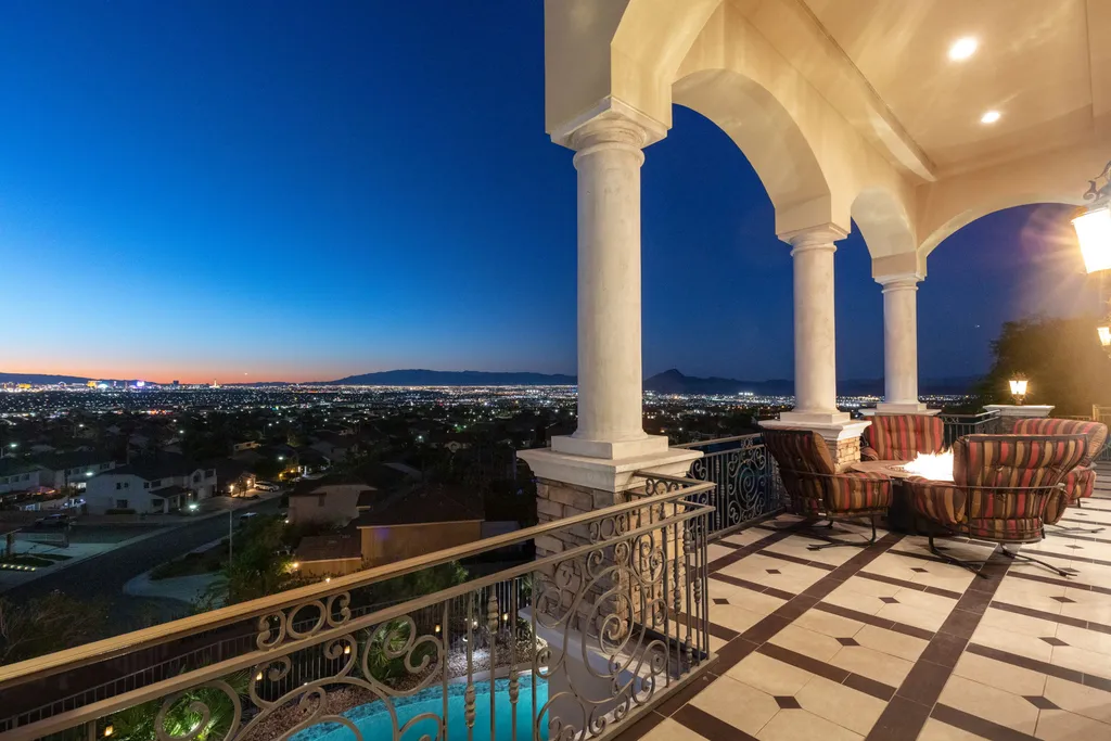 232 Valare Street Home in Henderson, Nevada. Discover the epitome of luxury living in this custom-built split-level home in Las Vegas. With stunning city views, lavish amenities, and meticulous attention to detail, this residence offers the ultimate in upscale living. From the private gated entrance to the infinity pool and spa overlooking the city, this Las Vegas dream home redefines luxury living.