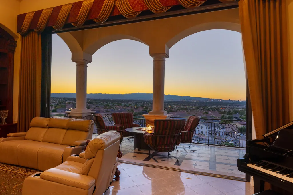 232 Valare Street Home in Henderson, Nevada. Discover the epitome of luxury living in this custom-built split-level home in Las Vegas. With stunning city views, lavish amenities, and meticulous attention to detail, this residence offers the ultimate in upscale living. From the private gated entrance to the infinity pool and spa overlooking the city, this Las Vegas dream home redefines luxury living.