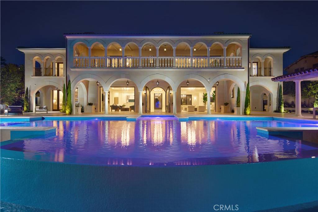 3 Del Mar Home in Newport Beach, California. Nestled behind double gates in the esteemed Estate Collection at Crystal Cove, this brand-new custom home (completed in 2023) graces one of Newport Coast's most coveted streets. Drawing inspiration from classic northern Italian villas, this grand residence offers breathtaking vistas of the Pacific Ocean, Pelican Hill Golf Course, Newport Harbor, verdant canyons, and stunning sunsets. 