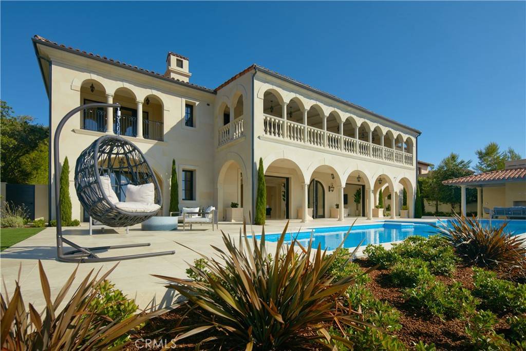 3 Del Mar Home in Newport Beach, California. Nestled behind double gates in the esteemed Estate Collection at Crystal Cove, this brand-new custom home (completed in 2023) graces one of Newport Coast's most coveted streets. Drawing inspiration from classic northern Italian villas, this grand residence offers breathtaking vistas of the Pacific Ocean, Pelican Hill Golf Course, Newport Harbor, verdant canyons, and stunning sunsets. 