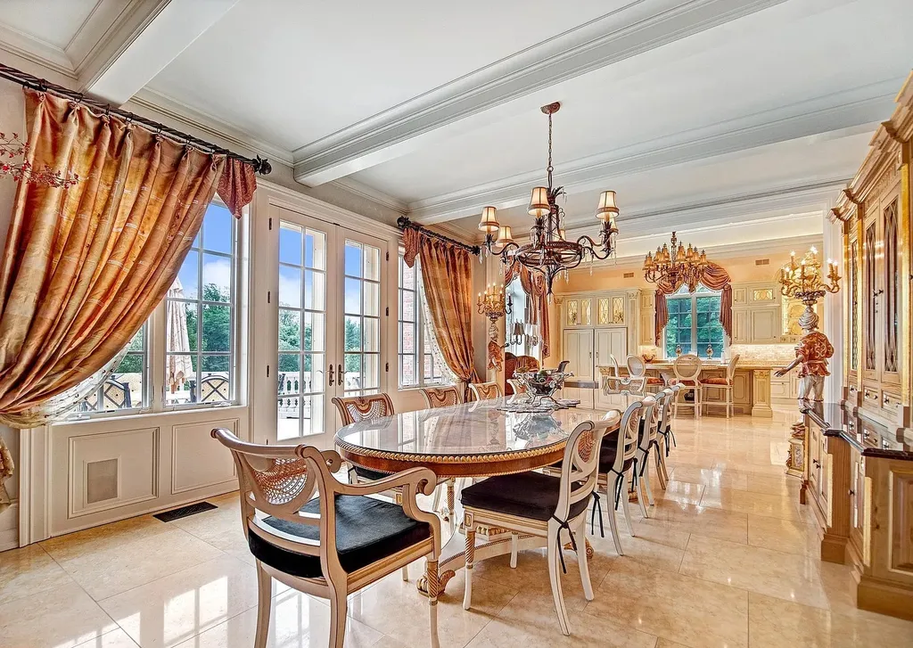 841 Merion Square Road Home in Gladwyne, Pennsylvania. This exceptional French Chateau estate, a rare gem designed by renowned architect F.L. Bissinger, awaits its new owner. Nestled on over 7 private and serene acres in prestigious Gladwyne, this regal compound is surrounded by meticulously manicured gardens, lush grounds, majestic fountains, and towering trees, offering an ambiance of unparalleled grandeur.