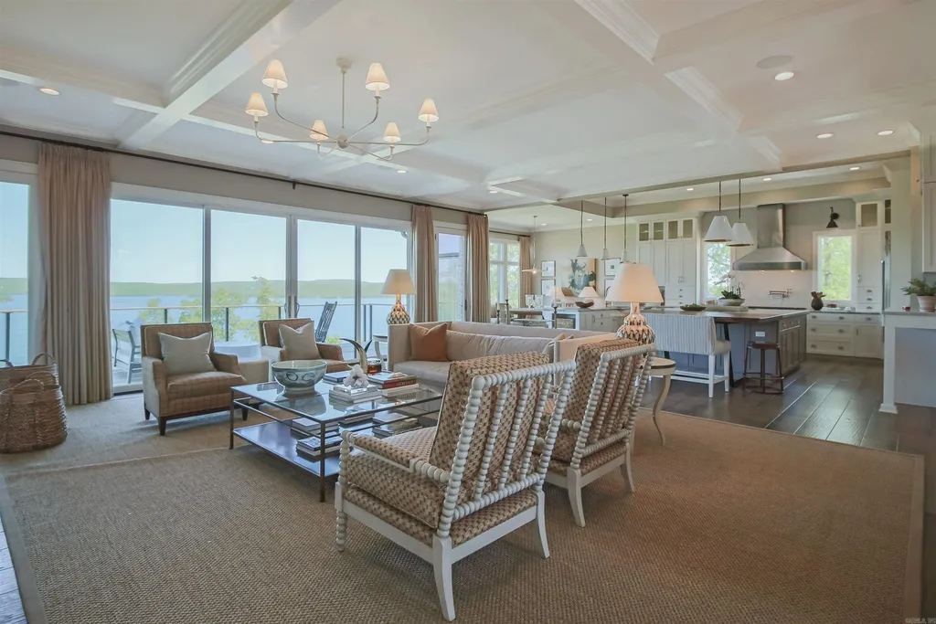 Lakefront Luxury Living: Exquisite Custom Home with Beaver Lake Views in Arkansas Listed at $3,850,000 16 8919 Castleberry Way Home in Rogers, Arkansas. Discover the epitome of luxury living on a sought-after .97-acre lot with breathtaking Beaver Lake views. This custom-built home is a masterpiece, boasting meticulously landscaped grounds and thoughtfully designed spaces for both formal and casual living.