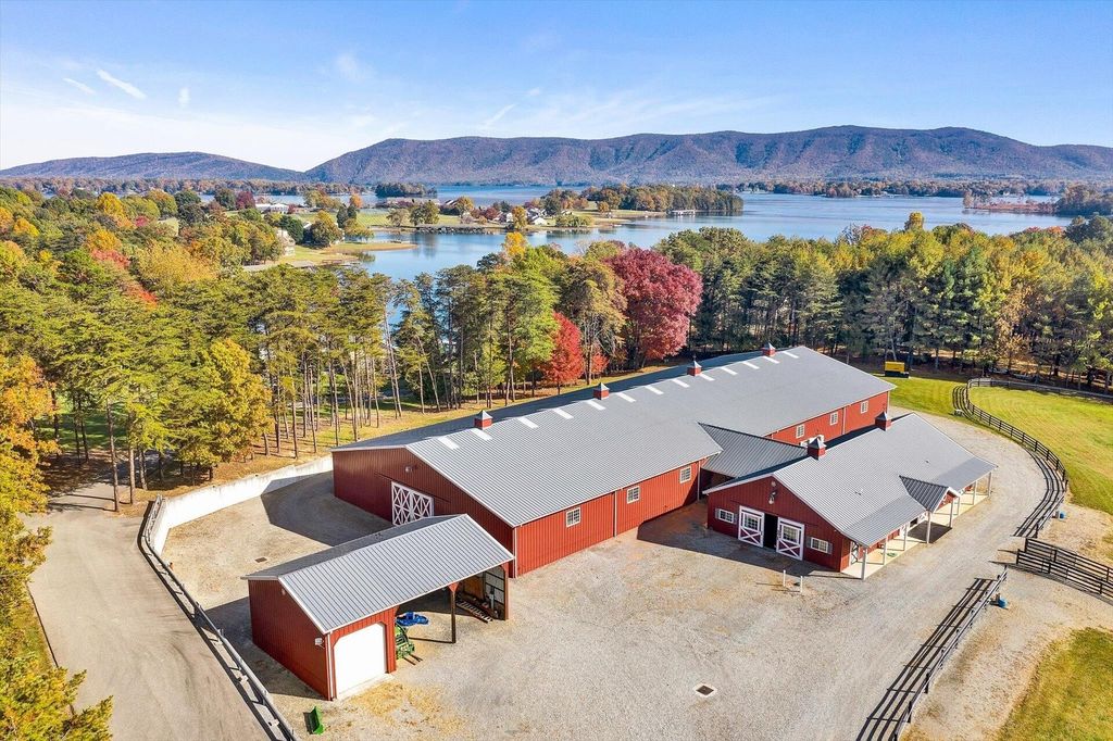 Absolutely Stunning Waterfront Home with Exquisite Barn in Moneta, Virginia Offered at $4,499,500