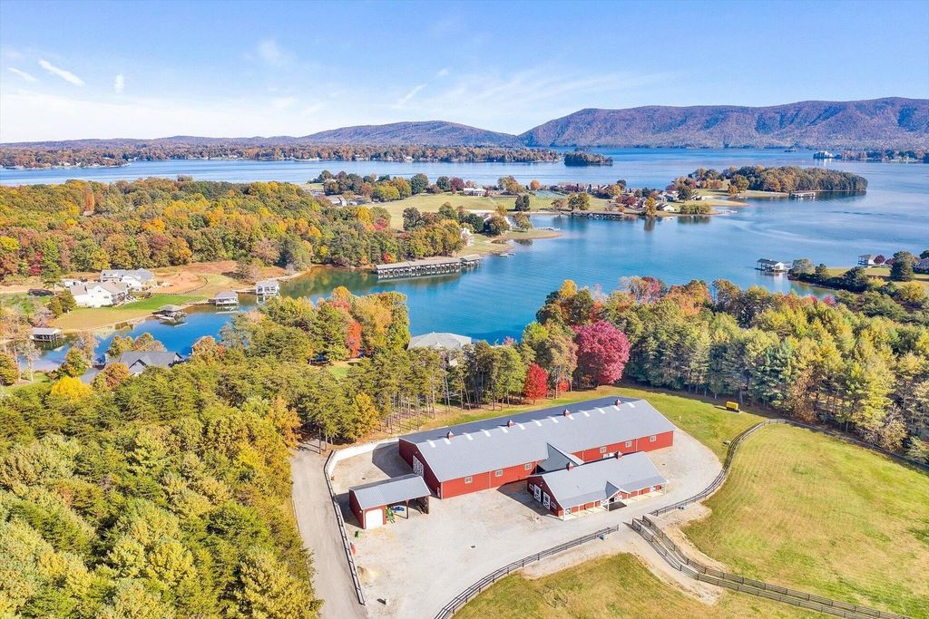 Absolutely Stunning Waterfront Home with Exquisite Barn in Moneta, Virginia Offered at $4,499,500