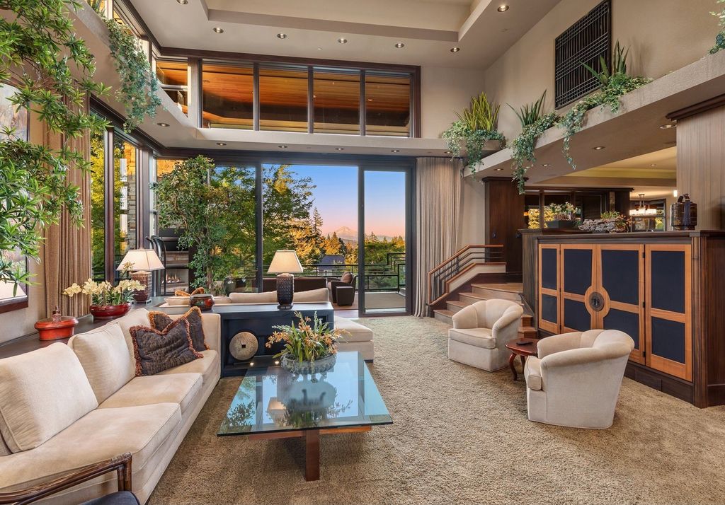Architectural Marvel: Frank Lloyd Wright-Inspired Masterpiece on 2.2  Manicured Acres in Happy Valley, Oregon, Offered at $5.995 Million