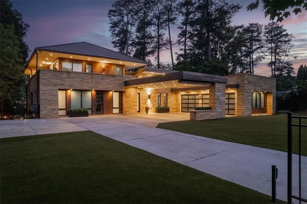 Atlanta Oasis: $3.99 Million Stunning Ultra-Contemporary Home with Lush Landscaping