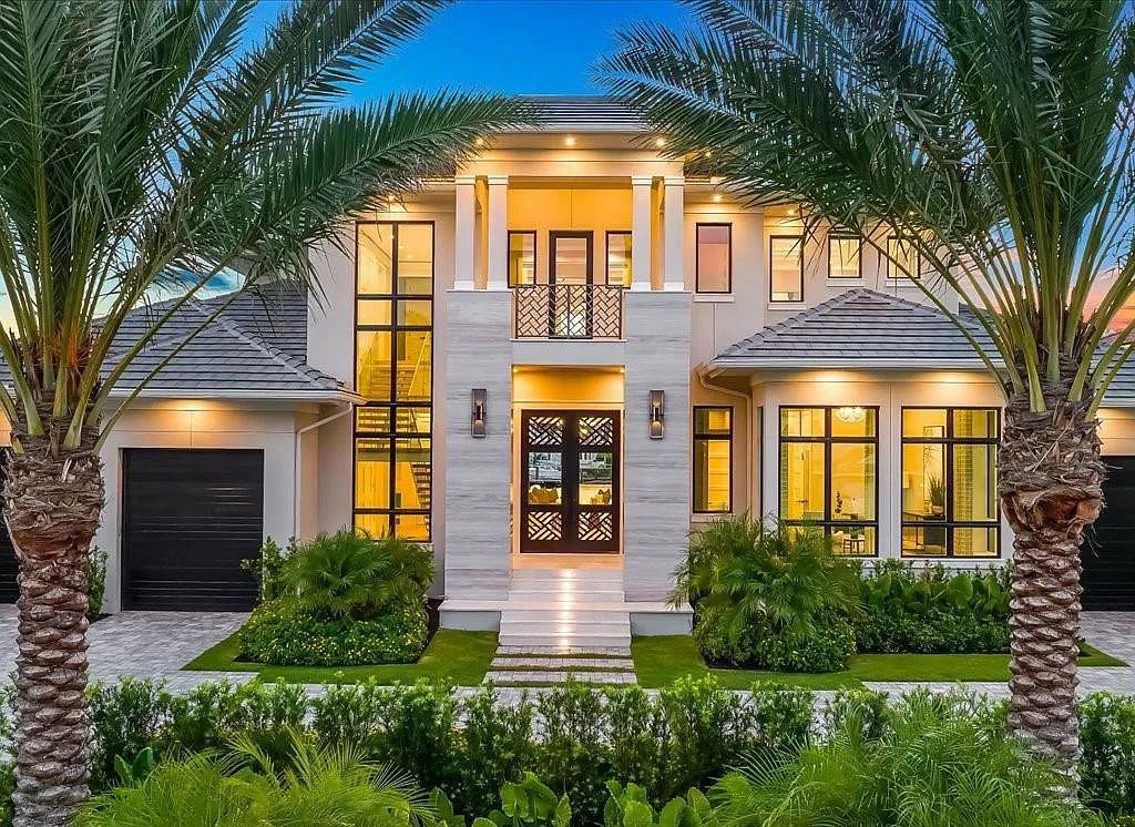 Experience waterfront luxury like never before at 3841 Crayton Road in Naples, Florida. This 5-bedroom, 6-bathroom masterpiece, built in 2023, is the result of a remarkable collaboration between Knauf Koenig, Falconer Jones, and Clive Daniel interior designers.