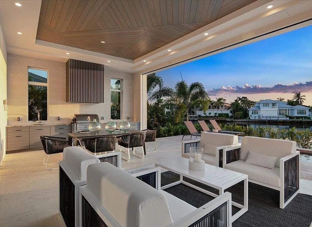 Experience waterfront luxury like never before at 3841 Crayton Road in Naples, Florida. This 5-bedroom, 6-bathroom masterpiece, built in 2023, is the result of a remarkable collaboration between Knauf Koenig, Falconer Jones, and Clive Daniel interior designers.
