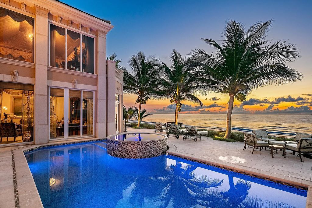 Imagine waking up to a stretch of your own private beach along the east coast of the renowned luxury destination of Florida. This sandy oasis spans over half an acre and offers an unparalleled coastal living experience, located 4217 S Ocean Blvd, Highland Beach, FL