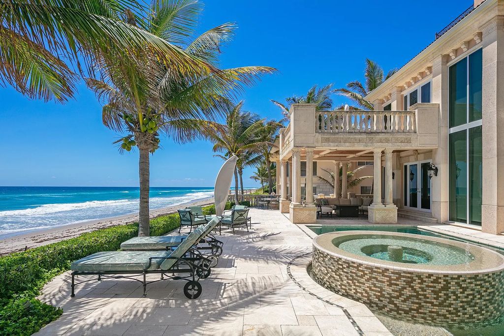 Imagine waking up to a stretch of your own private beach along the east coast of the renowned luxury destination of Florida. This sandy oasis spans over half an acre and offers an unparalleled coastal living experience, located 4217 S Ocean Blvd, Highland Beach, FL