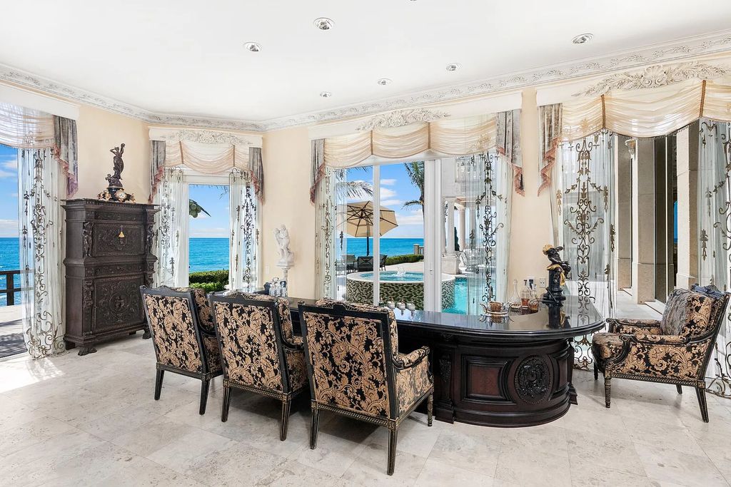 Imagine waking up to a stretch of your own private beach along the east coast of the renowned luxury destination of Florida. This sandy oasis spans over half an acre and offers an unparalleled coastal living experience, located 4217 S Ocean Blvd, Highland Beach, FL