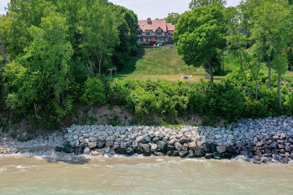Enchanting Tudor-Style Residence with Breathtaking Lake Michigan Views in Wisconsin for $2.95 Million