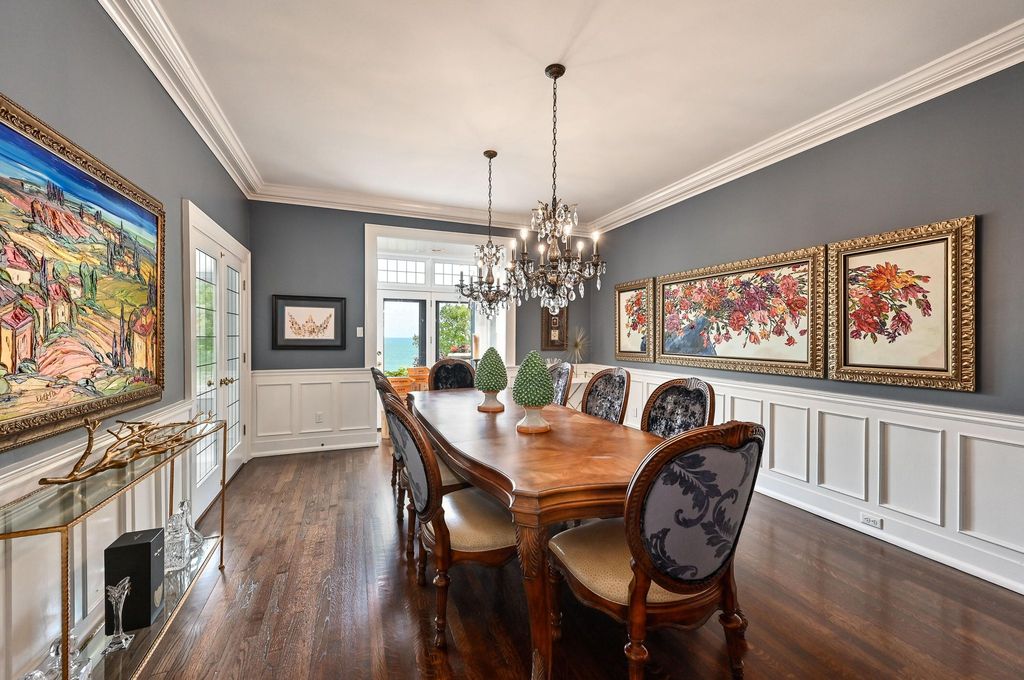 Enchanting Tudor-Style Residence with Breathtaking Lake Michigan Views in Wisconsin for $2.95 Million