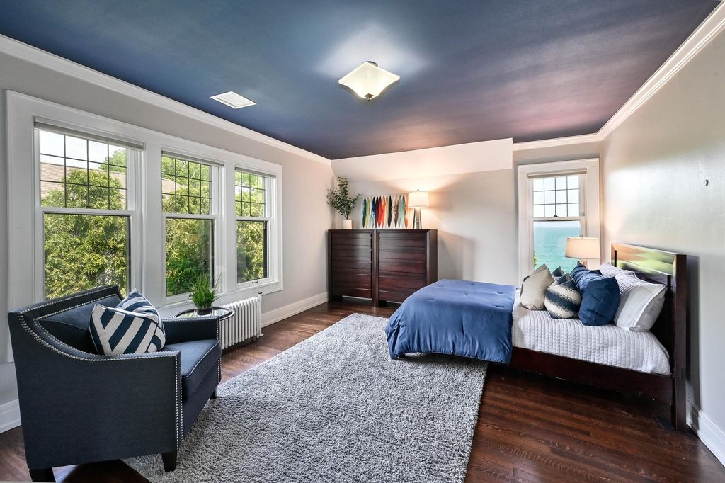 Enchanting Tudor-Style Residence with Breathtaking Lake Michigan Views in Wisconsin for $2.95 Million