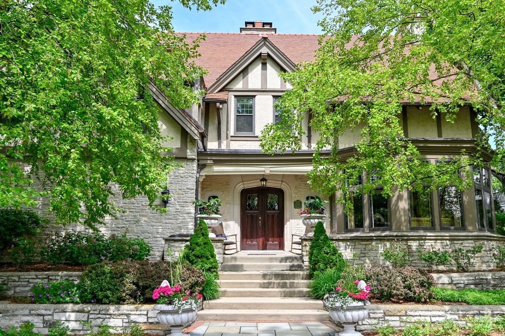 Enchanting Tudor Style Residence with Breathtaking Lake Michigan Views in Wisconsin for 2.95 Million 3