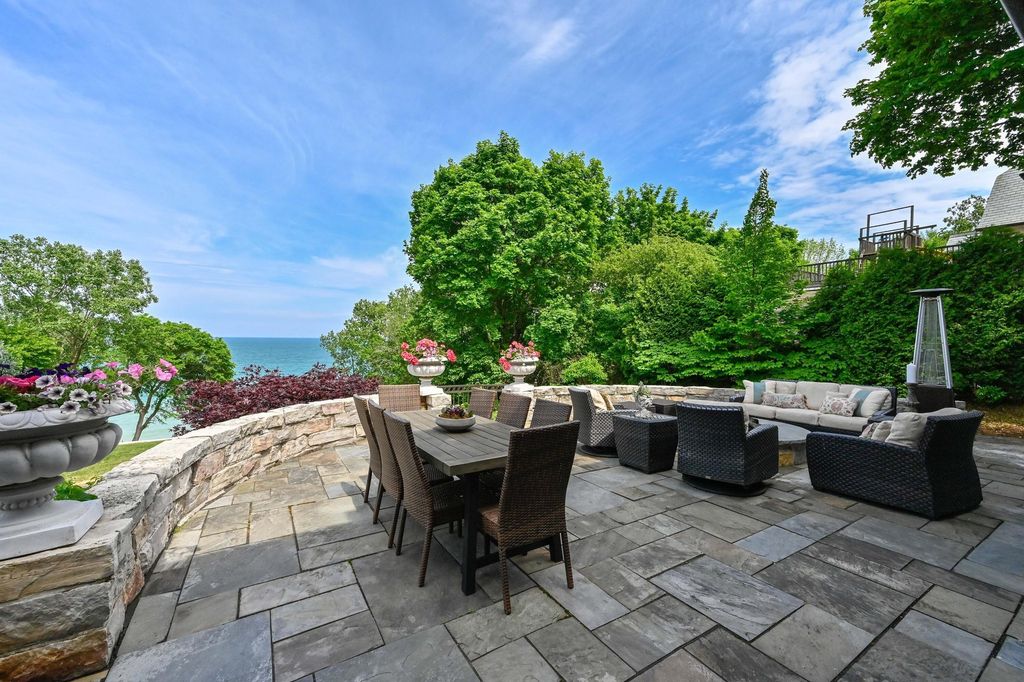 Enchanting Tudor-Style Residence with Breathtaking Lake Michigan Views in Wisconsin for $2.95 Million