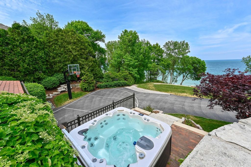 Enchanting Tudor-Style Residence with Breathtaking Lake Michigan Views in Wisconsin for $2.95 Million