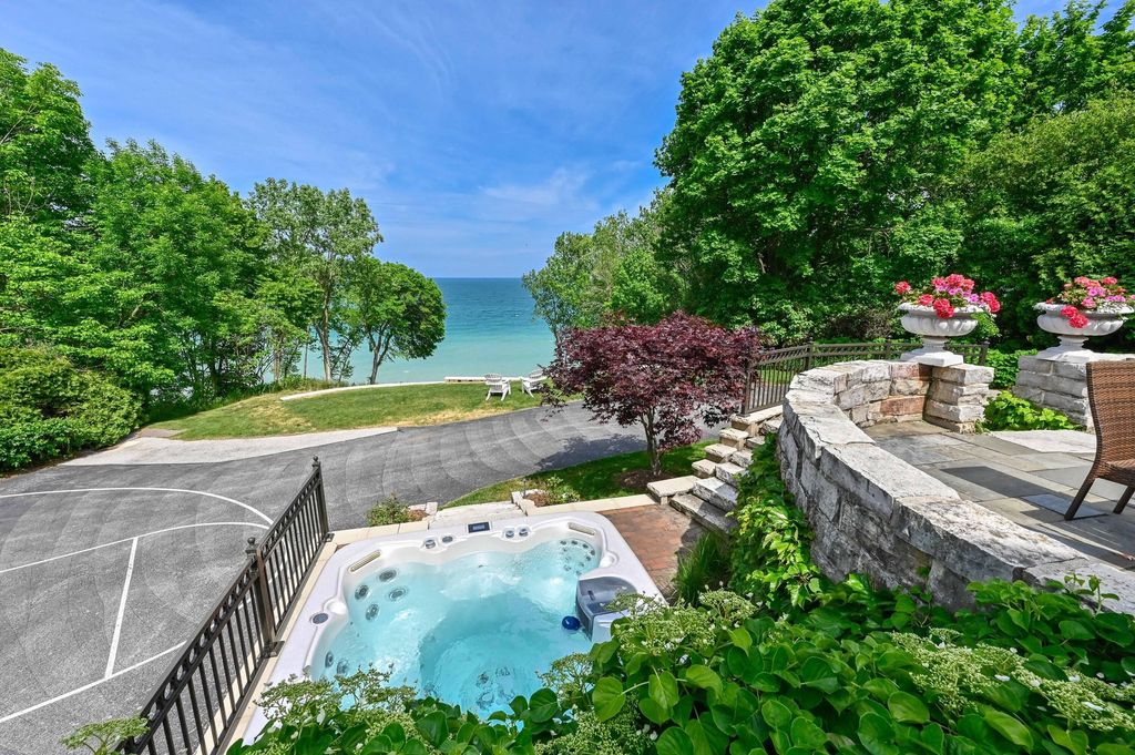 Enchanting Tudor-Style Residence with Breathtaking Lake Michigan Views in Wisconsin for $2.95 Million