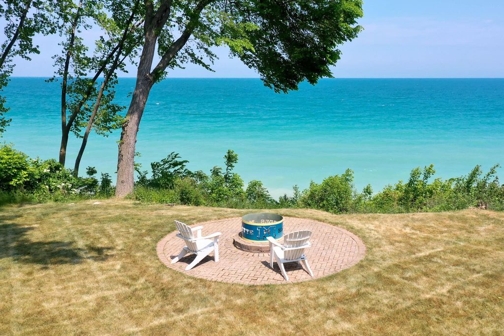 Enchanting Tudor-Style Residence with Breathtaking Lake Michigan Views in Wisconsin for $2.95 Million