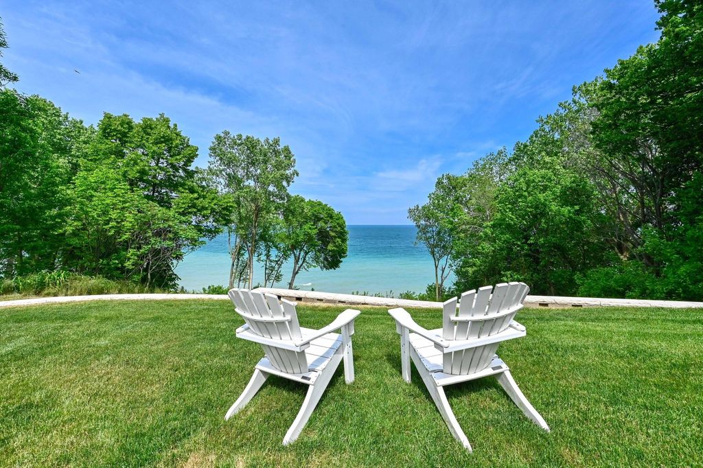 Enchanting Tudor-Style Residence with Breathtaking Lake Michigan Views in Wisconsin for $2.95 Million