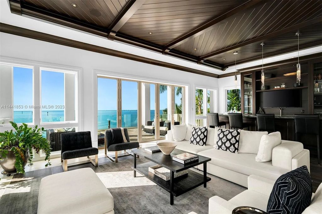 Discover the epitome of luxury waterfront living at 3590 Crystal View Court, Miami, Florida. This magnificent mansion offers 6 bedrooms, 10 bathrooms, and 13,930 square feet of living space on a spacious 0.45-acre lot.