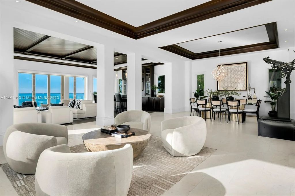 Discover the epitome of luxury waterfront living at 3590 Crystal View Court, Miami, Florida. This magnificent mansion offers 6 bedrooms, 10 bathrooms, and 13,930 square feet of living space on a spacious 0.45-acre lot.