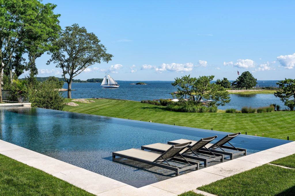 Exquisite $47.5 Million Waterfront French Manor in Exclusive Mead Point, Greenwich, Connecticut