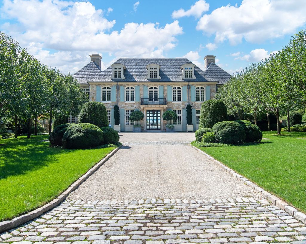 Exquisite $47.5 Million Waterfront French Manor in Exclusive Mead Point, Greenwich, Connecticut