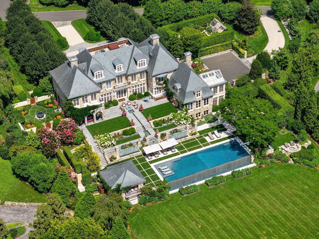 Exquisite $47.5 Million Waterfront French Manor in Exclusive Mead Point, Greenwich, Connecticut