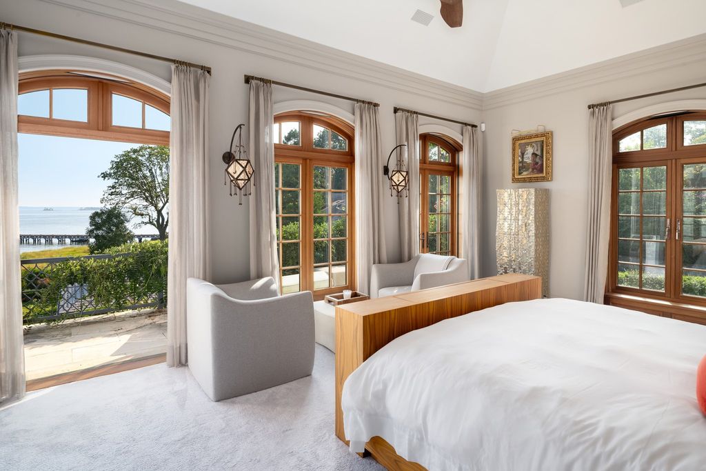 Exquisite $47.5 Million Waterfront French Manor in Exclusive Mead Point, Greenwich, Connecticut