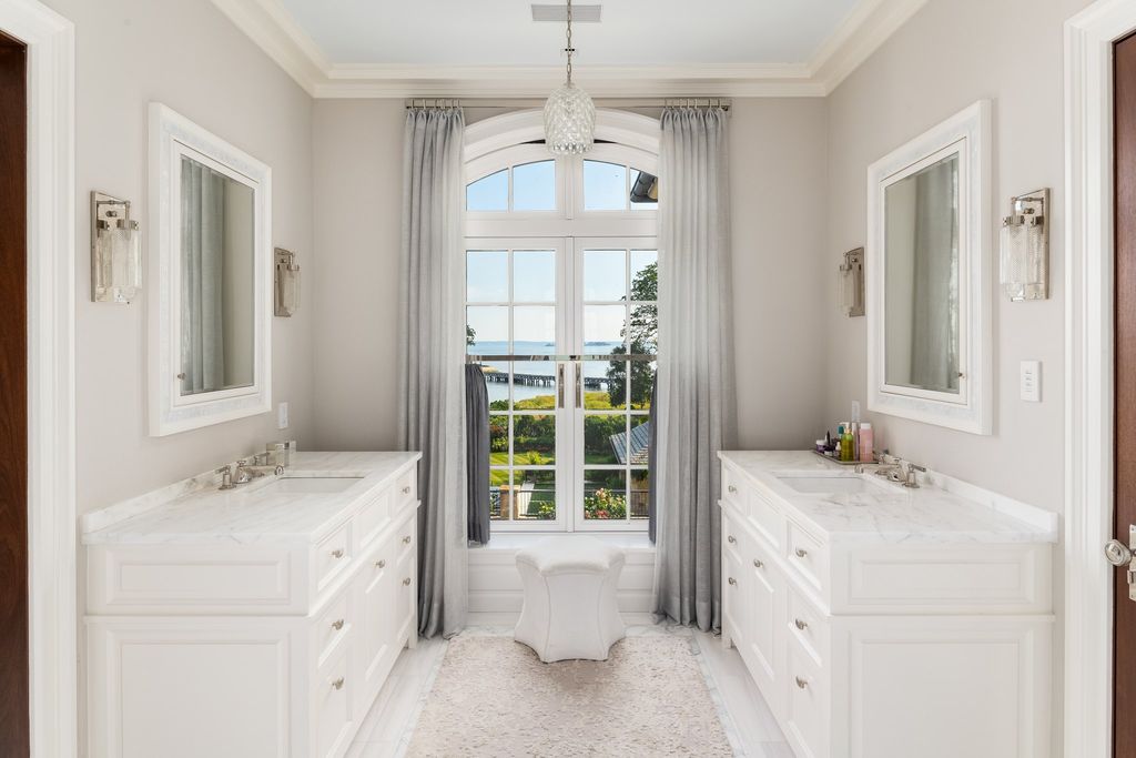 Exquisite $47.5 Million Waterfront French Manor in Exclusive Mead Point, Greenwich, Connecticut