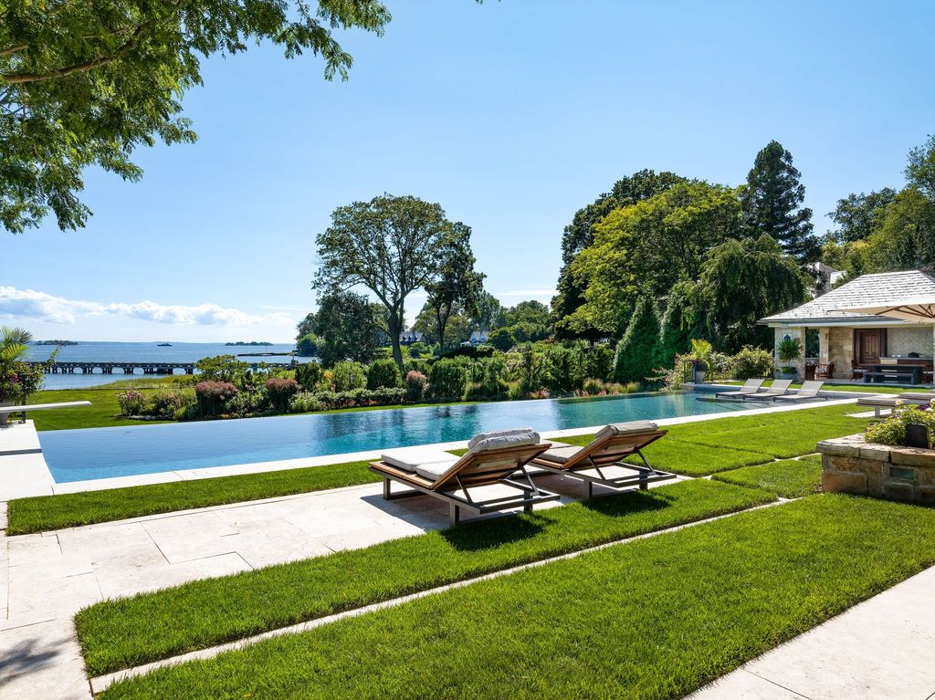 Exquisite $47.5 Million Waterfront French Manor in Exclusive Mead Point, Greenwich, Connecticut