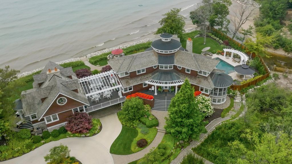Exquisite Luxury Living: Private Beachfront Estate in South Haven, Michigan Priced at $6.75 Million