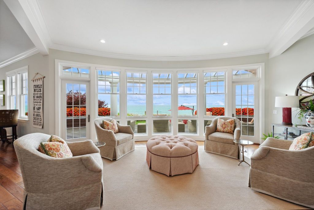 Exquisite Luxury Living: Private Beachfront Estate in South Haven, Michigan Priced at $6.75 Million