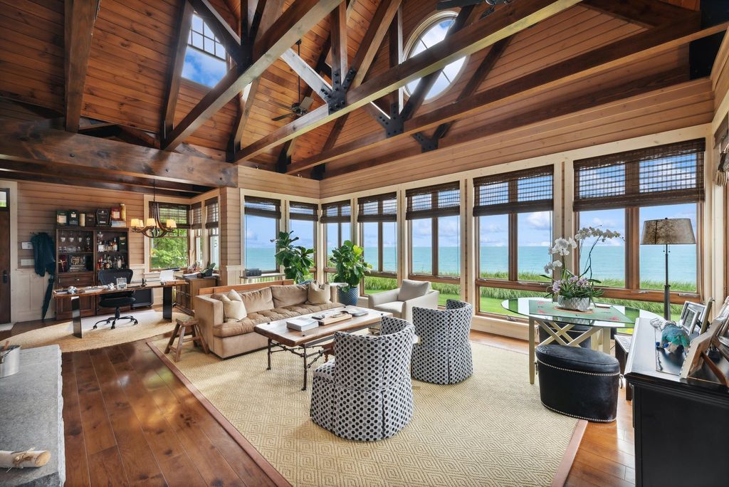 Exquisite Luxury Living: Private Beachfront Estate in South Haven, Michigan Priced at $6.75 Million