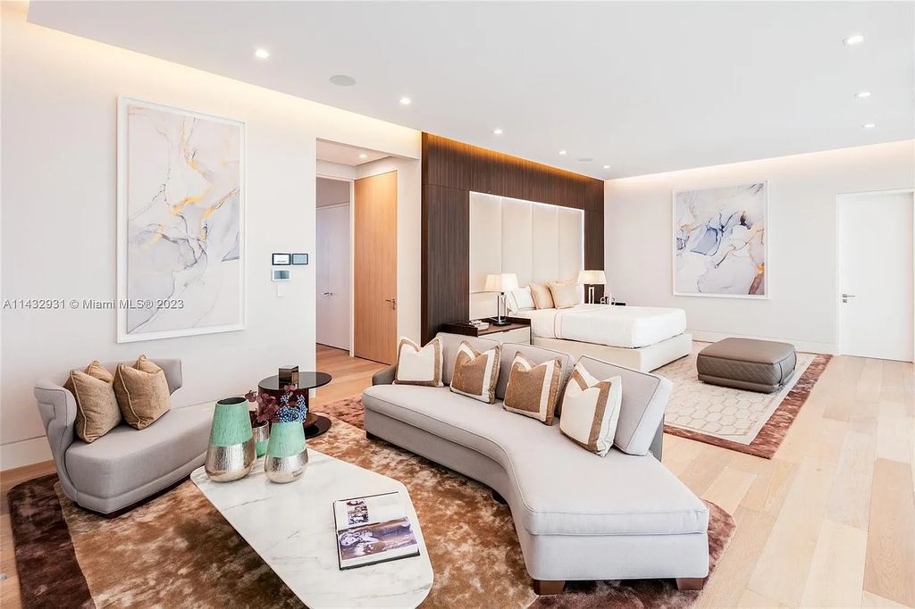 Luxury awaits in this 2021-built, 6-bed, 9-bath modern masterpiece in Fort Lauderdale's Harbor Beach gated community. Designed by Randall Stofft and crafted by Sarkela Corp, this 9,451 sq ft home features 120 ft of Intracoastal frontage, a lap pool, and outdoor kitchen.