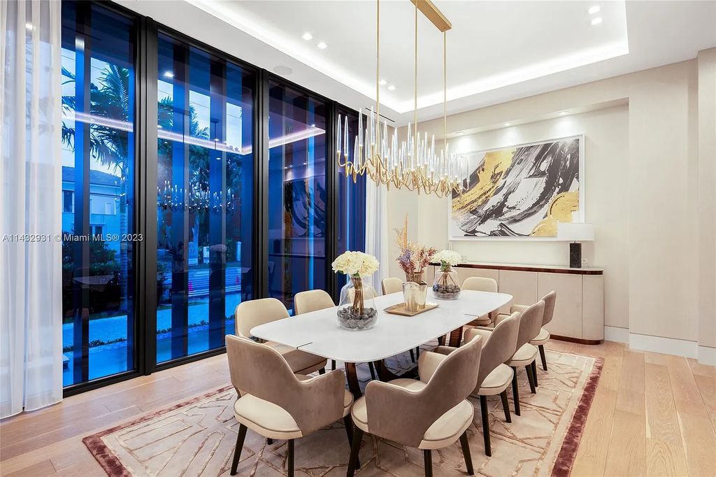 Luxury awaits in this 2021-built, 6-bed, 9-bath modern masterpiece in Fort Lauderdale's Harbor Beach gated community. Designed by Randall Stofft and crafted by Sarkela Corp, this 9,451 sq ft home features 120 ft of Intracoastal frontage, a lap pool, and outdoor kitchen.