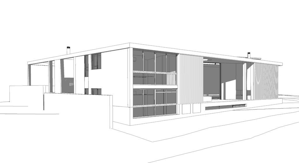 Kunshuis House and Gallery with art gallery Display by Strukt Architects